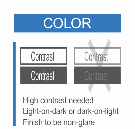 ADA color requirement