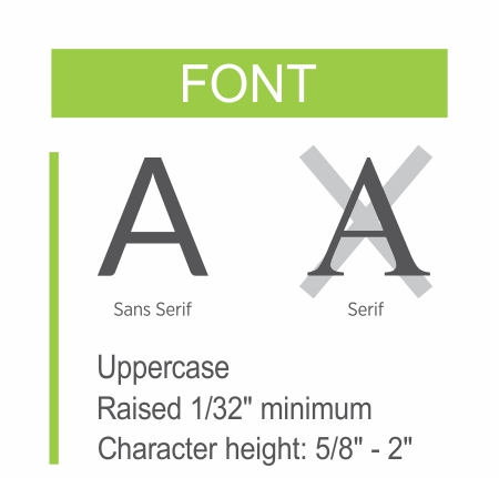 ADA font requirement
