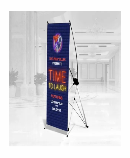 indoor x-style collapsible banner