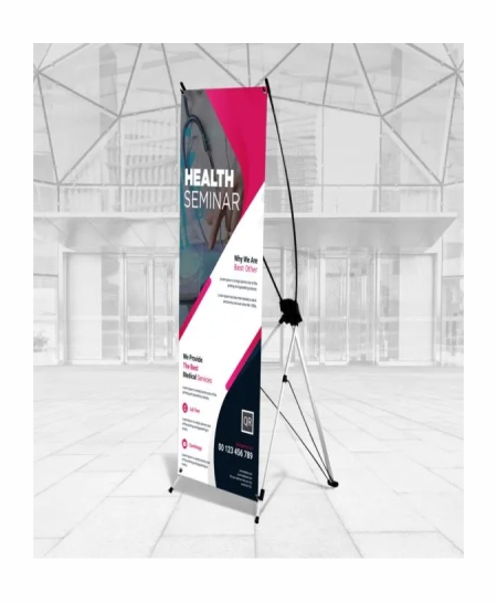 outdoor x-style collapsible banner